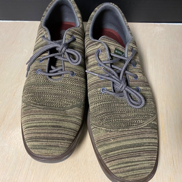 Mark Nason Size 12 Dress Knit Memory Foam Lace Up Oxford Shoes Green Oxford - Picture 2 of 8